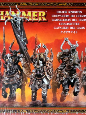 Chaos Knights Warhammer used, set of 10