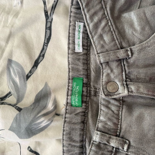 United Colors of Benetton silver jeans like new, size XS