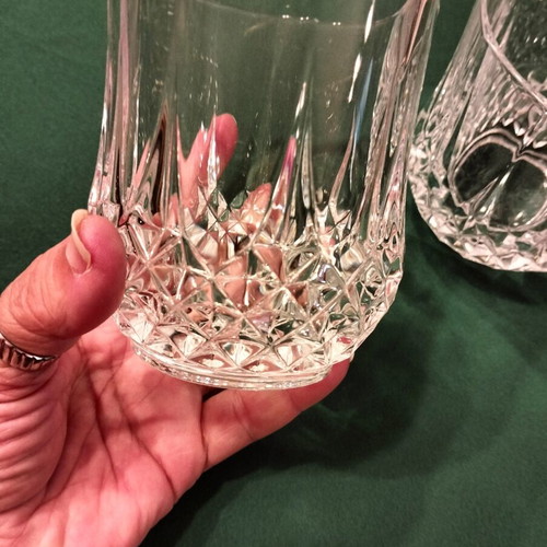 Longchamp crystal whiskey glasses, set of 2