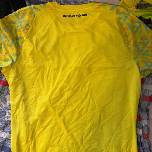 Werder Bremen Umbro GK 2020/21 yellow short-sleeve shirt size Large like new