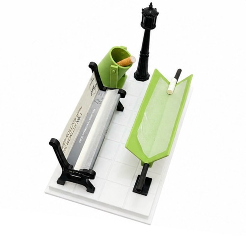 Rolling Station like new, smoking accessory with tray and bench