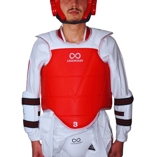 Legendary Taekwondo Set 5 Pieces Red Sizes S-XL New