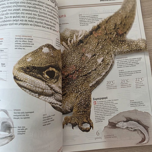 Atlas of Sciences: Reptiles and Dinosaurs like new, Greek