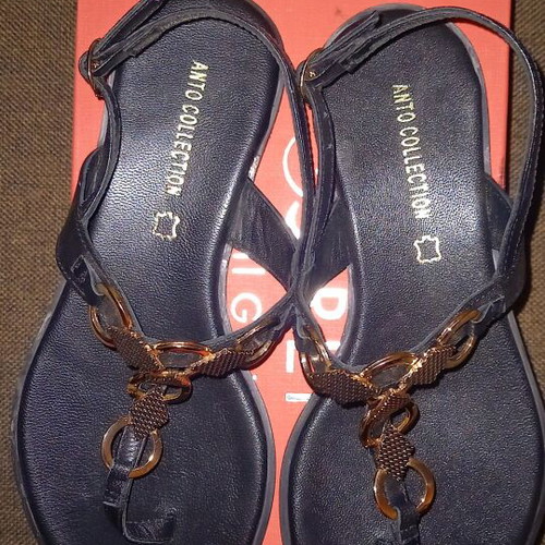 Repo Phil Gatier Sandals size 37 new, black and gold