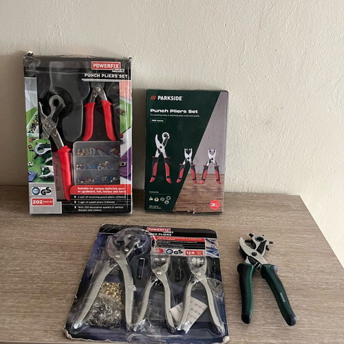 Punch pliers set for belt new in box