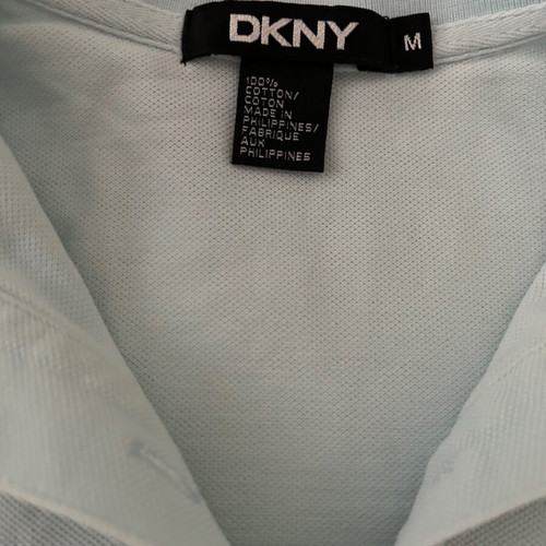 DKNY M women's blouse in sky blue, used!
