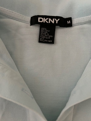 DKNY M women's blouse in sky blue, used!