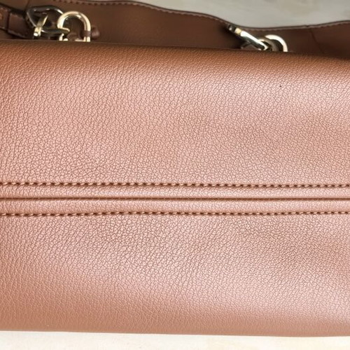 Liu Jo Milano Tote Bag New Cognac Shoulder Bag with Crossbody Strap