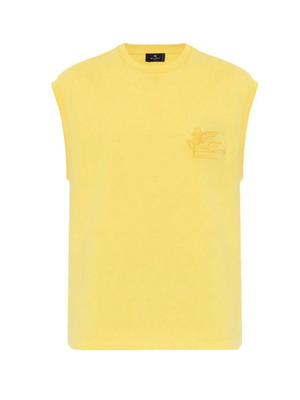 Etro yellow loose fitting t-shirt used, size XS