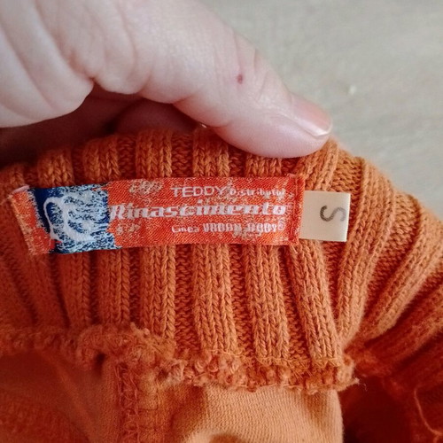 Set Italian skirt and wool bolero jacket like new orange