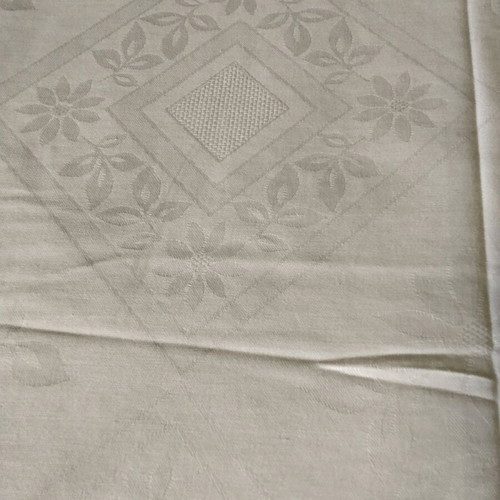 Vintage white tablecloth traditional style