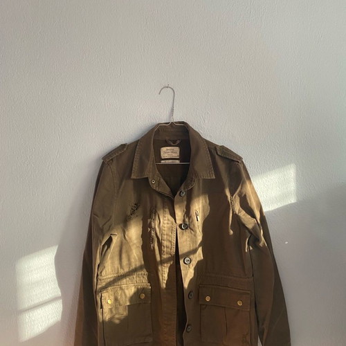Bershka women's khaki jacket used camouflage style