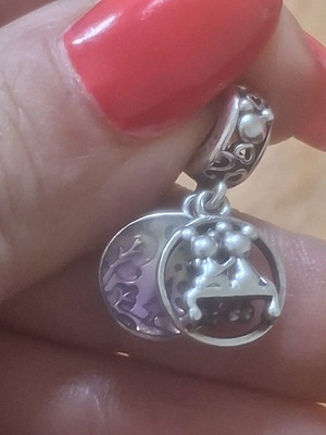 Pandora Disney Charm Mickey and Minnie Mouse like new, silver