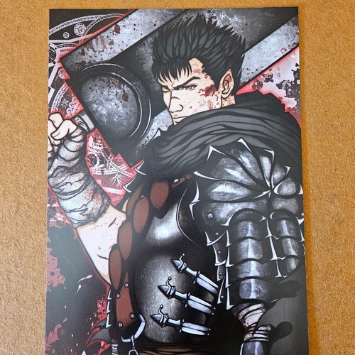 Berserk Guts (Black Swordsman) poster handmade made to order