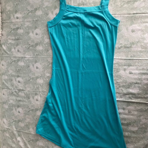 Sleeveless turquoise dress elastic, sizes L to XXL, new