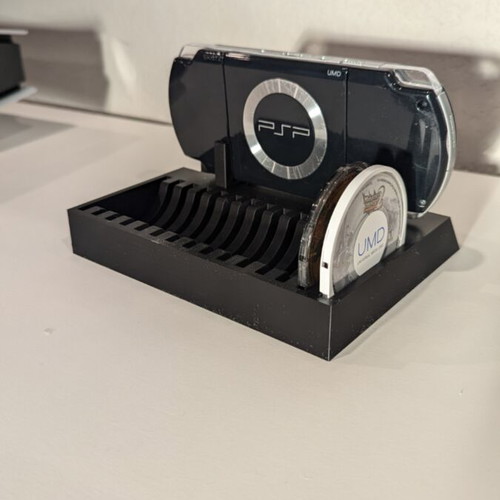 Sony PSP stand for console and discs like new