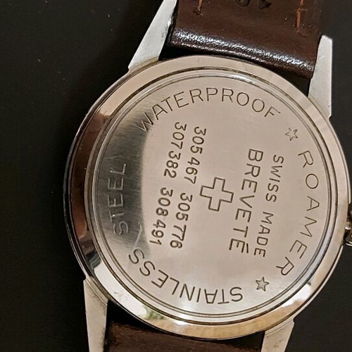 Roamer Vanguard men's wind-up watch used vintage 1965