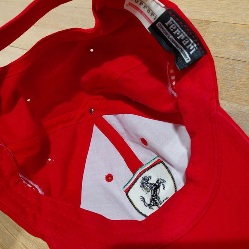 Ferrari Logo Baseball Cap One Size like new, red and yellow