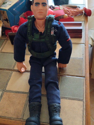 Action Man Fighter Pilot figure used, missing some accessories