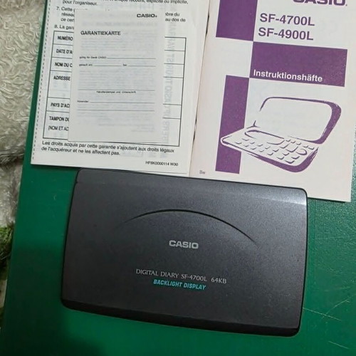 Casio 64K electronic diary with backlight