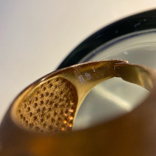 Galerie Tsangarakis ring used, 925 silver and 0.10 micro gold