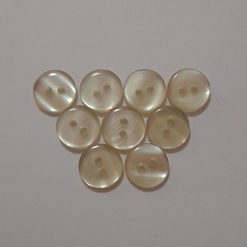 Set of 9 buttons, 11 mm diameter