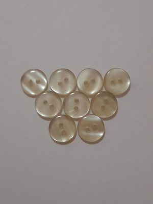 Set of 9 buttons, 11 mm diameter
