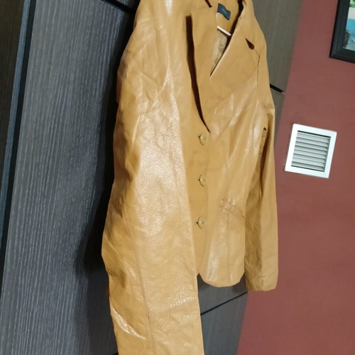 Leather jacket Vero Moda size S 38 beige like new