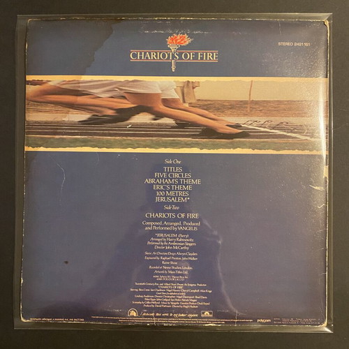 Vangelis Chariots Of Fire original motion picture soundtrack LP