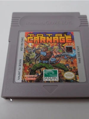 Total Carnage Nintendo Game Boy used