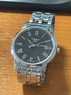 Tissot Classic Dream 38mm unisex ρολόι μεταχειρισμένο, μαύρο και ασημί