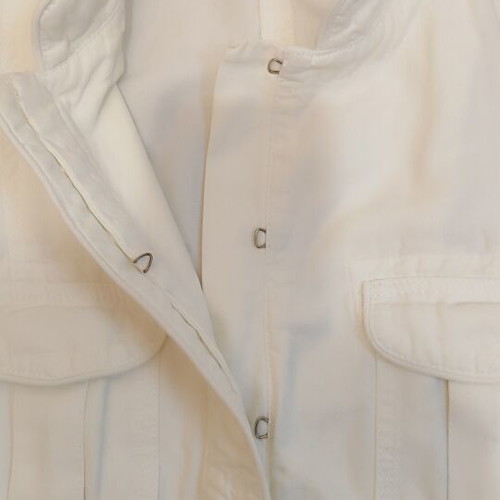 Zara white denim jacket like new, size L