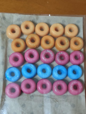 Donuts από κερί καινούργια, 40 τεμάχια wax melts