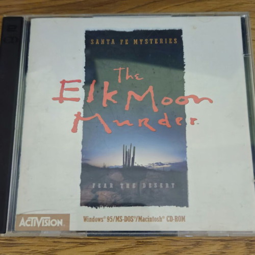 Santa Fe Mysteries The Elk Moon Murder PC game, 2 CD-ROM