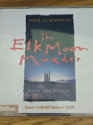 Santa Fe Mysteries The Elk Moon Murder PC game, 2 CD-ROM