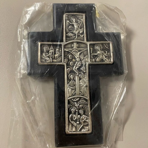 Collectible Silver Art Cross 12x8 cm like new
