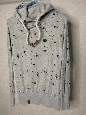 Naketano women's grey sweatshirt with stars size M like new