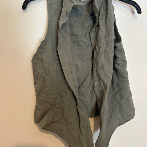 Shirt vest H&M used, green, size XXXS