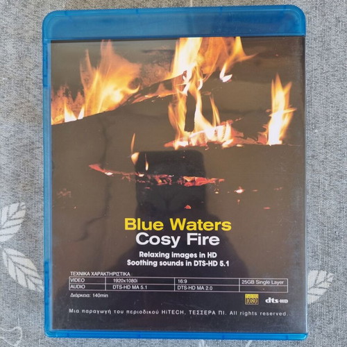 Blue Waters - Cosy Fire Blu-ray like new, ambient documentary