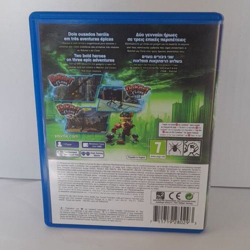 Ratchet and Clank Trilogy PSVita like new, Greek edition