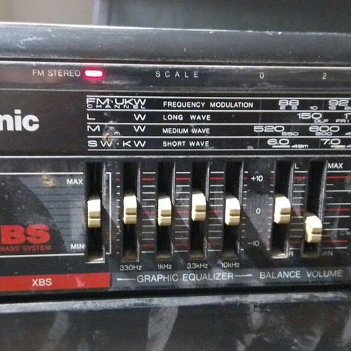 Panasonic Boombox 80s μεταχειρισμένο ραδιοενισχυτής με equalizer και bass boost