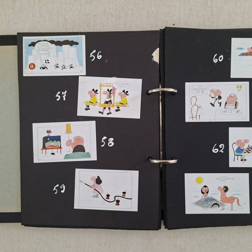 103 Cartoons by Kyr and 8 Cigarette Papers in Folder used