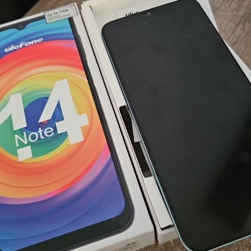 Ulefone Note 14 smartphone like new, turquoise, 16GB, dual SIM