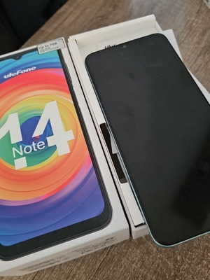 Ulefone Note 14 smartphone like new, turquoise, 16GB, dual SIM