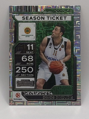 Dimos Dikoudis 2025-26 Panini Contenders EuroLeague card like new