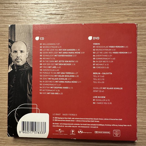 Schiller Sehnsucht CD + DVD digipak used, ambient electronic chillout