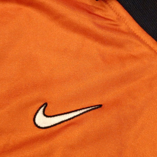 Nike Polo T-shirt used, orange and blue, size M