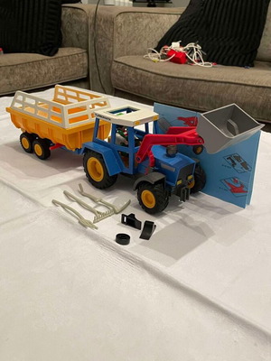 Playmobil Country Large Tractor with Accessories Like New