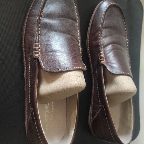 Stonefly men's brown leather moccasins like new size 45