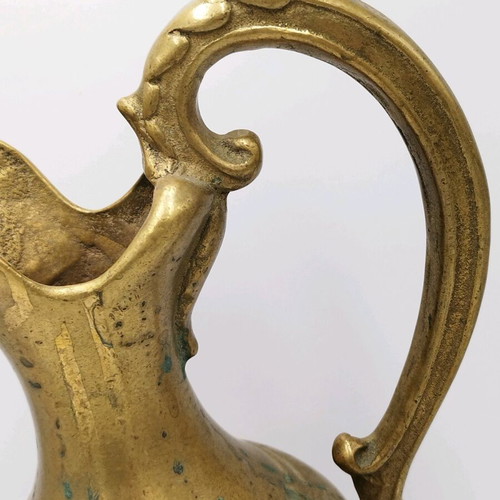 Antique bronze wine and water pitcher used
